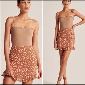 Abercrombie and Fitch Ruffle Hem Skirt